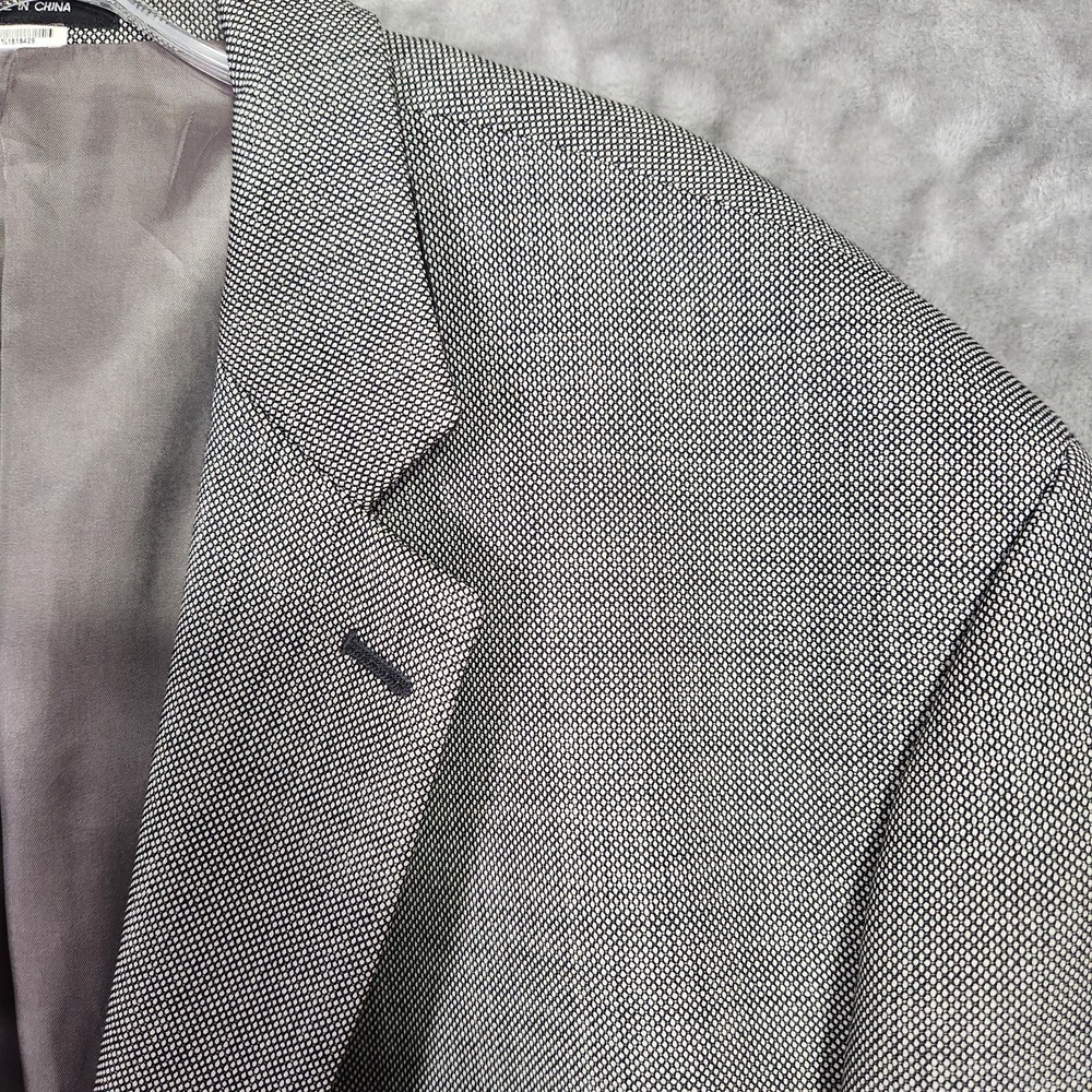 Lauren Ralph Lauren Blazer Mens 50R Gray Birdseye Wool Classic Preppy Career - Picture 2 of 10